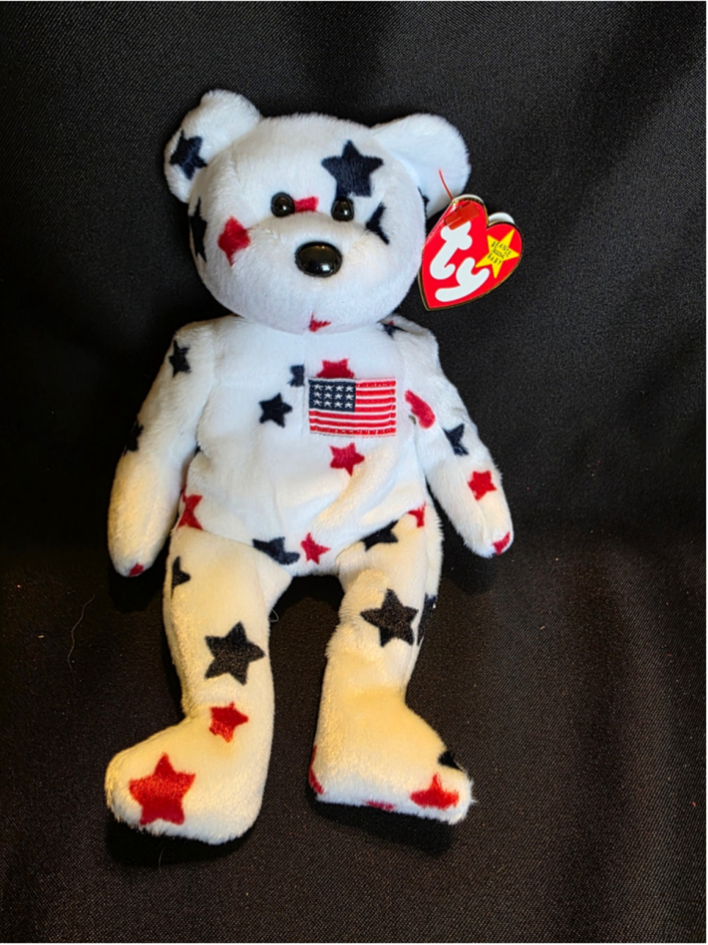 Ty Beanie Baby Glory Patriotic Bear Stuffed toy vintage